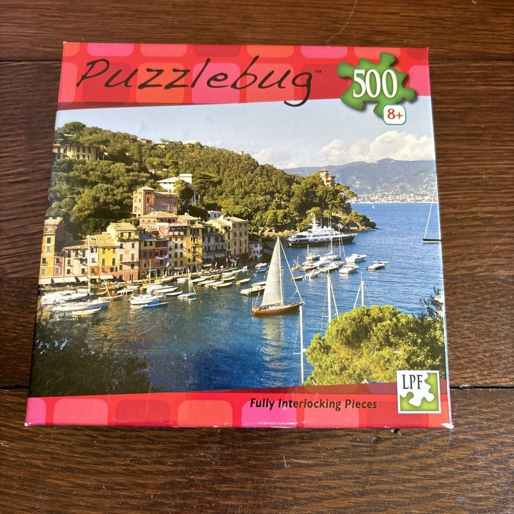 500 Pieces Jigsaw Puzzle Boats Sailing Liguria‎ Italy 11x18.25" Puzzlebug Deluxe